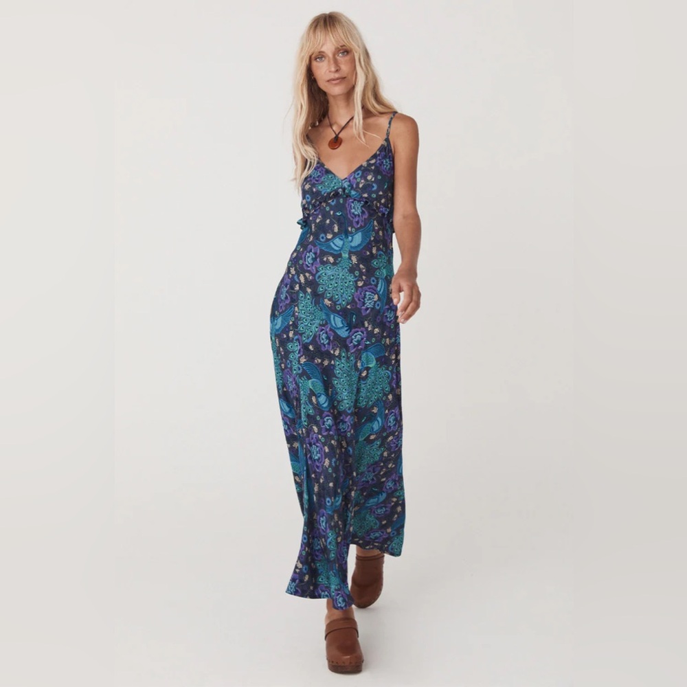 NWT SPELL Boheme Bias Strappy Dress - Small